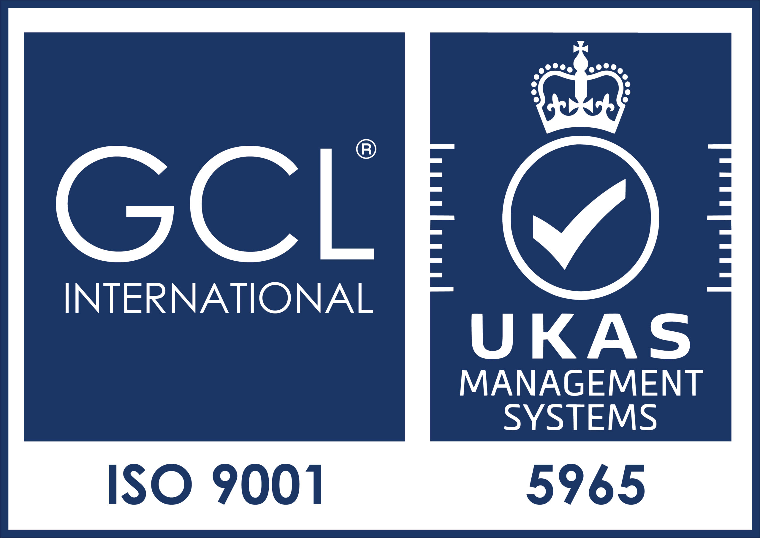 ISO 9001 certified by GCL International (UKAS)